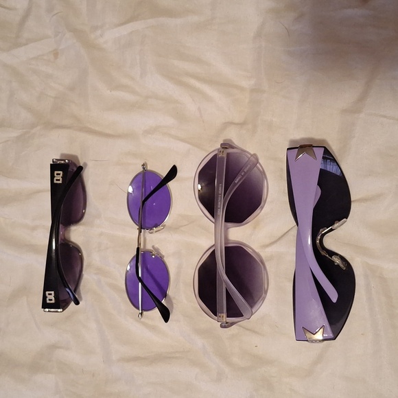 4 pack of various purple sunglasses - Picture 2 of 7